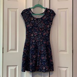 Floral A-line skater dress